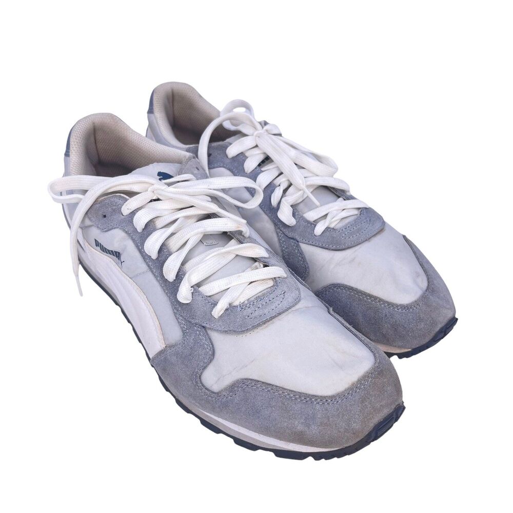 Puma Cabana Mesh Sport Sneakers Mens Size 13 Gray White Trainers Shoes
